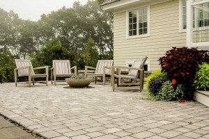 Clubhouse Patio, Custom Home Construction in Southern Maine