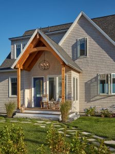 Entry, Custom Home Construction in Southern Maine