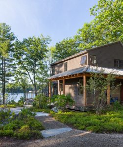 Entry, Custom Home Construction in Southern Maine