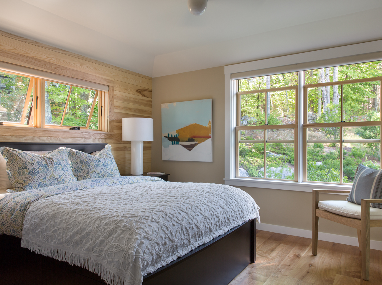 Master Bedroom, Custom Home Construction in Southern Maine